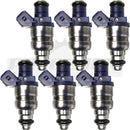 Set of 6 Rebuilt Genuine Audi VW 07833551L 1996-2001 2.8L DOHC Purple Fuel Injectors Injection Valve