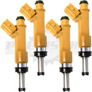 Set of 4 Rebuilt 2008-2017 Genuine OEM Toyota Scion 23250-0T020 23209-01020 Denso 195500-1300 2ZR-FE 1.8L DOHC I4 Fuel Injectors