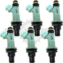 Set of 6 Rebuilt 1998-2005 Genuine Toyota Lexus 23250-46090 Denso 195500-3320 3.0L V6 2JZ-GE Fuel Injectors