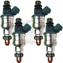 Set of 4 Rebuilt Genuine Ford Mazda INP-480 1993-1997 2.0L DOHC 626 MX-6 Probe Nikki Fuel Injectors