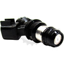 Spray nozzle tip detail on Delphi 12580681 fuel injector – 2-hole design for GM V8 engines