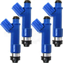 Pack of four 23250-0D050 Toyota fuel injectors professionally rebuilt and flow tested