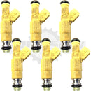 Set of 6 Rebuilt 1998-2000 Genuine Ford F73E-B5A F7RZ-9F593-BA Bosch 0280155771 2.5L DOHC V6 Fuel Injectors