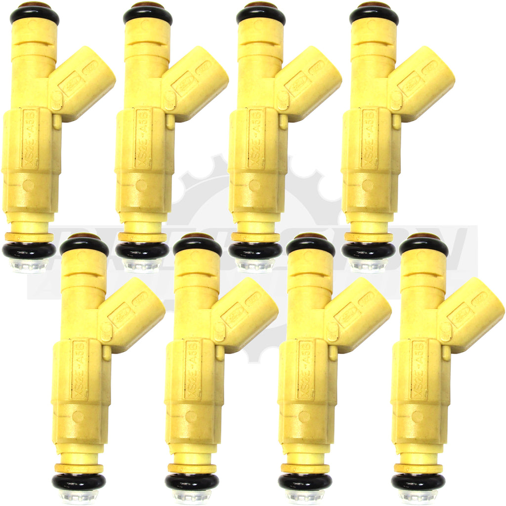 Set of eight rebuilt Bosch 0280155861 Ford Explorer 5.0L fuel injectors