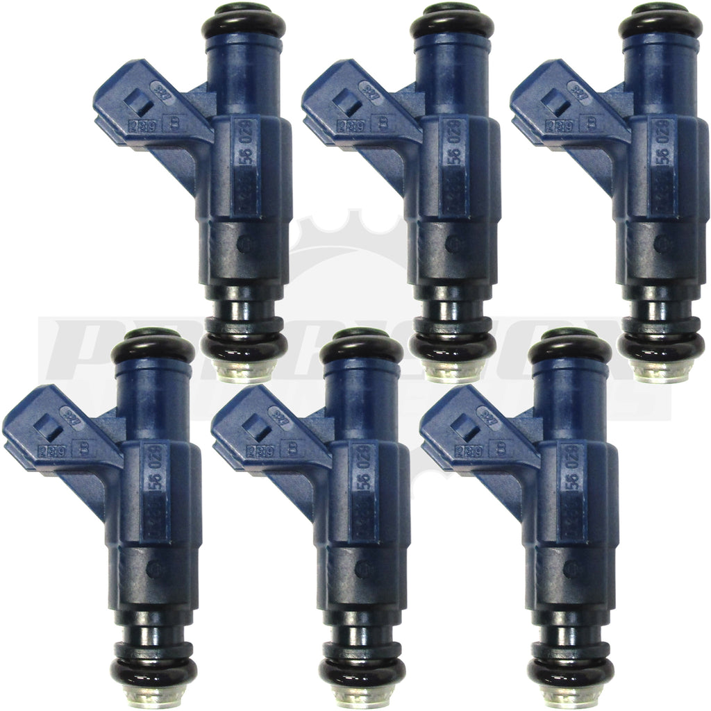 Set of six rebuilt Bosch 0280156029 Ford Explorer fuel injectors