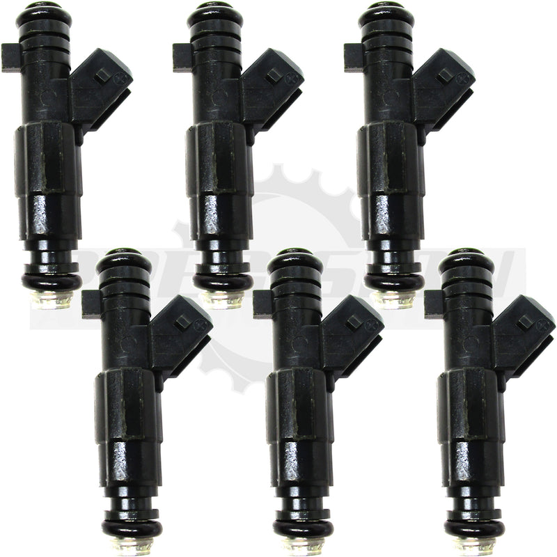 Set of 6 Rebuilt 2003-2004 Genuine OEM Cadillac CTS 24406653 Bosch 0280156045 3.2L V6 DOHC Fuel Injectors