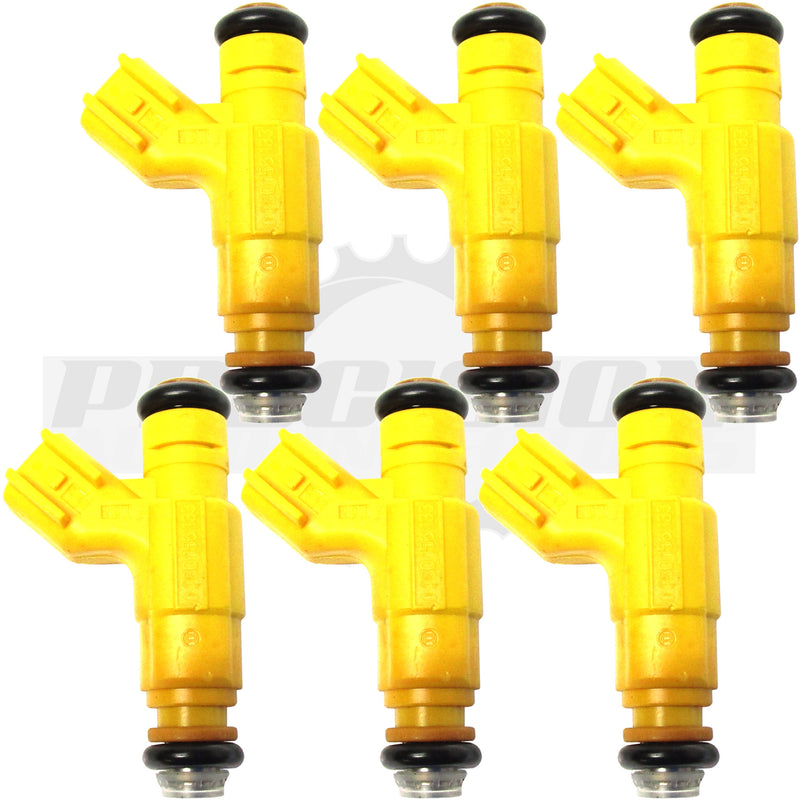 Set of 6 Rebuilt 2003-2004 Genuine OEM Dodge Stratus Chrysler Sebring 04591899AA Bosch 0280156133 2.7L V6 Flex DOHC Fuel Injectors