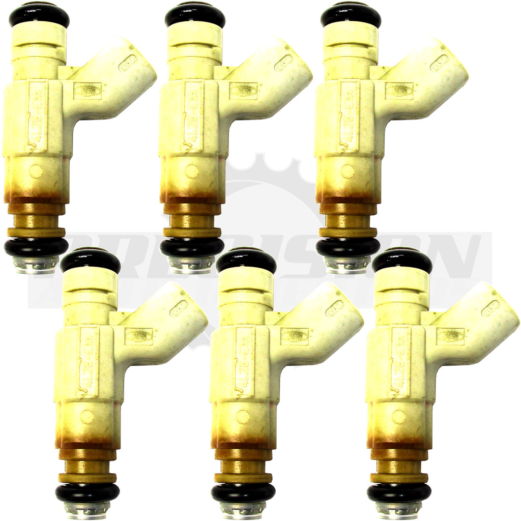 Set of six rebuilt Bosch 0280156184 Ford Explorer fuel injectors