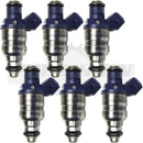 Set of 6 Rebuilt Genuine Audi VW 07833551L 1996-2001 2.8L DOHC Purple Fuel Injectors Injection Valve