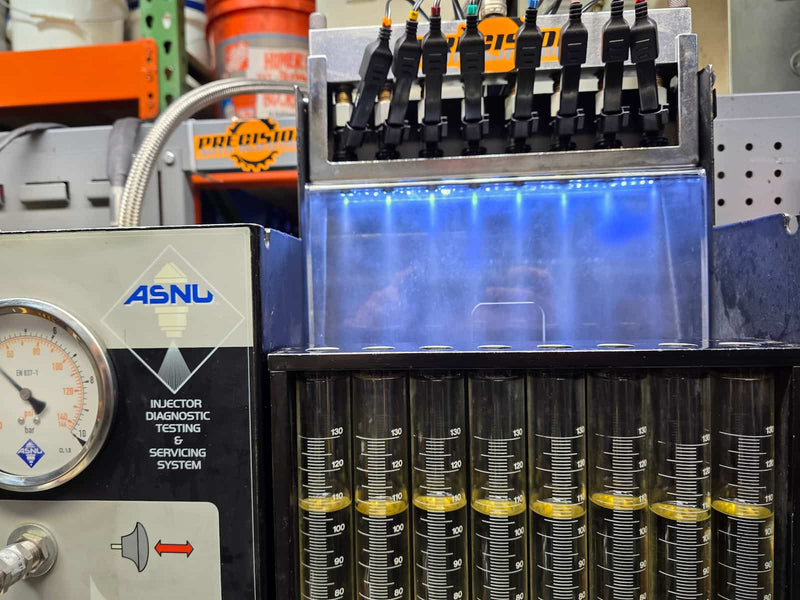 12580681 fuel injectors flow rate test results