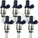 Set of 6 Rebuilt 2001-2006 Genuine BMW 13641439800 3.0L I6 DOHC 1439800 Siemens Fuel Injectors