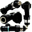 Multiple views of rebuilt OEM Nissan fuel injector 16600-JA000 Bosch 0280158130