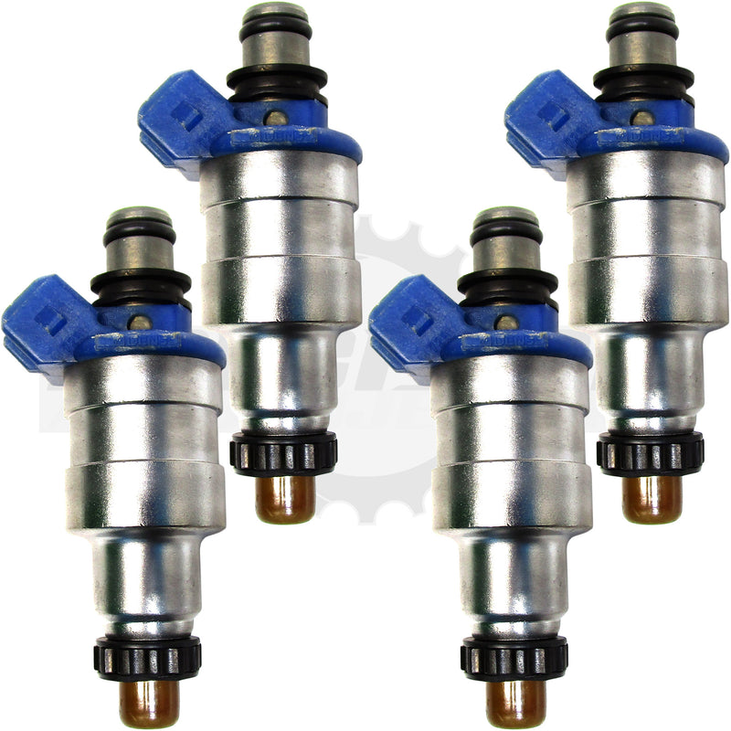 Set of 4 Rebuilt 1988-1994 Genuine OEM Ford Mazda Mercury 195500-1280 Denso 1.6L DOHC 2.2L SOHC Fuel Injectors