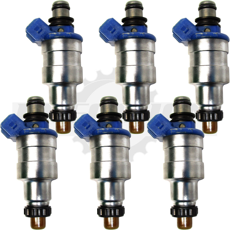 Set of 6 Rebuilt 1988-1989 Genuine OEM Mazda 929 3.0L 195500-1280 Denso Fuel Injectors