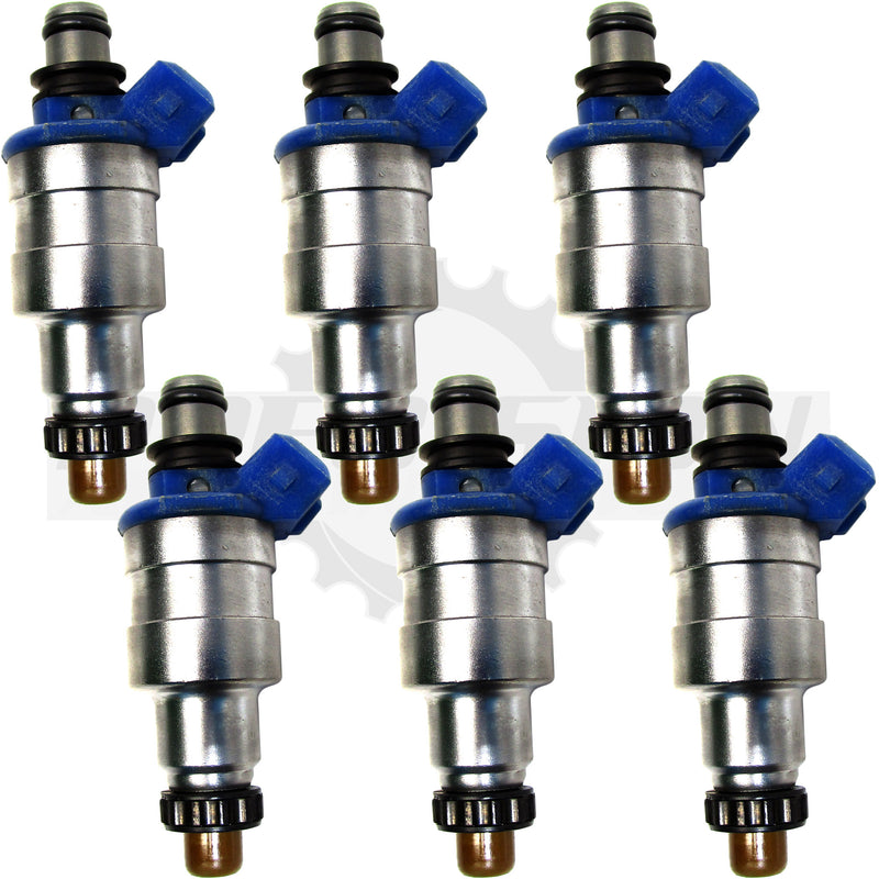 Set of 6 Rebuilt 1988-1989 Genuine OEM Mazda 929 3.0L 195500-1280 Denso Fuel Injectors