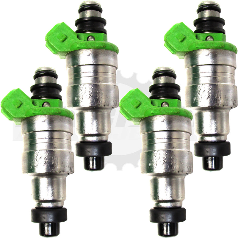 Set of 4 Rebuilt 1988-1989 Genuine OEM Mazda Mercury 195500-1670 Denso 1.6L SOHC Fuel Injectors