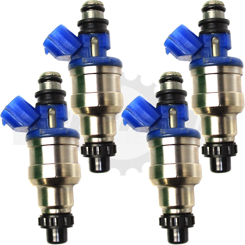 Set of 4 Rebuilt 1990-1997 Genuine OEM Mazda B6S7-13-250 Denso 195500-1970 1.6L 2.2L Fuel Injectors Ford Kia