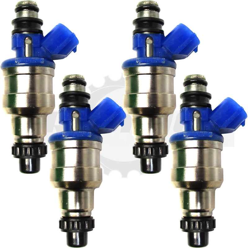 Set of 4 Rebuilt 1990-1997 Genuine OEM Mazda B6S7-13-250 Denso 195500-1970 1.6L 2.2L Fuel Injectors Ford Kia