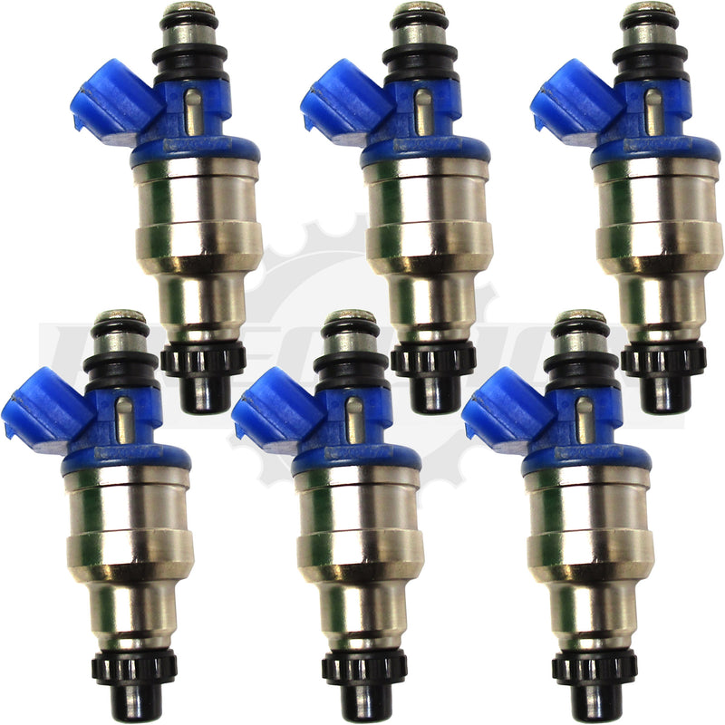 Set of 6 Rebuilt 1990-1991 Genuine OEM Mazda B6S7-13-250 Denso 195500-1970 3.0L SOHC Fuel Injectors