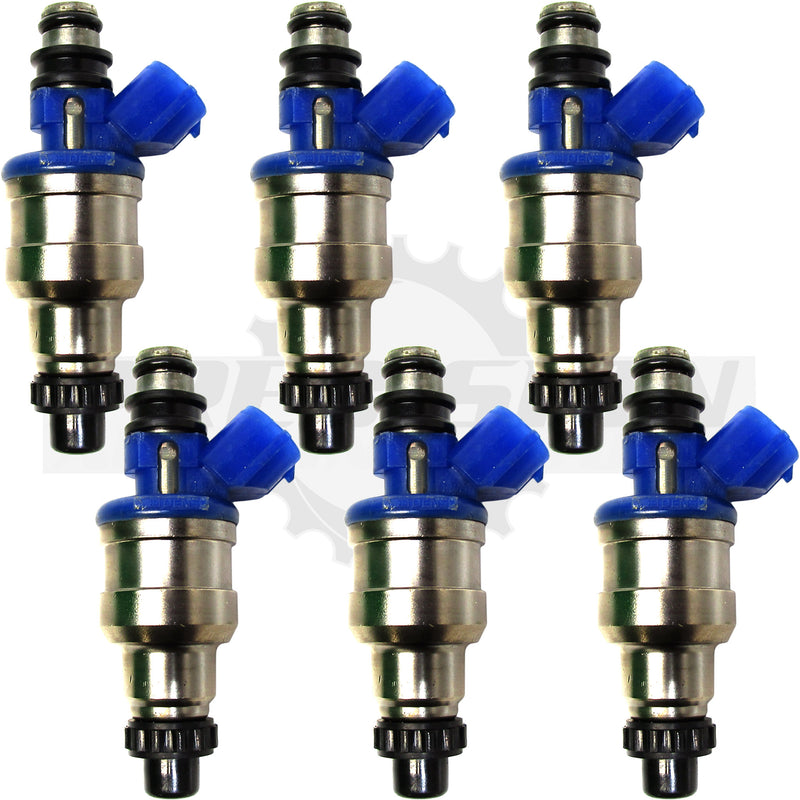 Set of 6 Rebuilt 1990-1991 Genuine OEM Mazda B6S7-13-250 Denso 195500-1970 3.0L SOHC Fuel Injectors