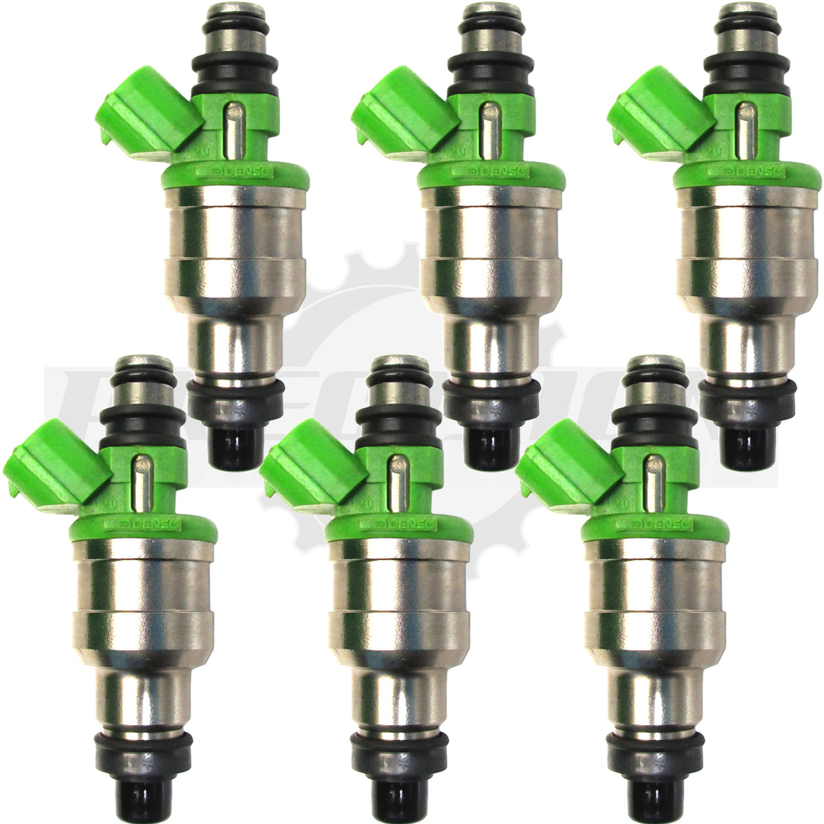 Set of 6 Rebuilt 1989-1998 Genuine OEM Mazda JE15-13-250 Denso 195500-