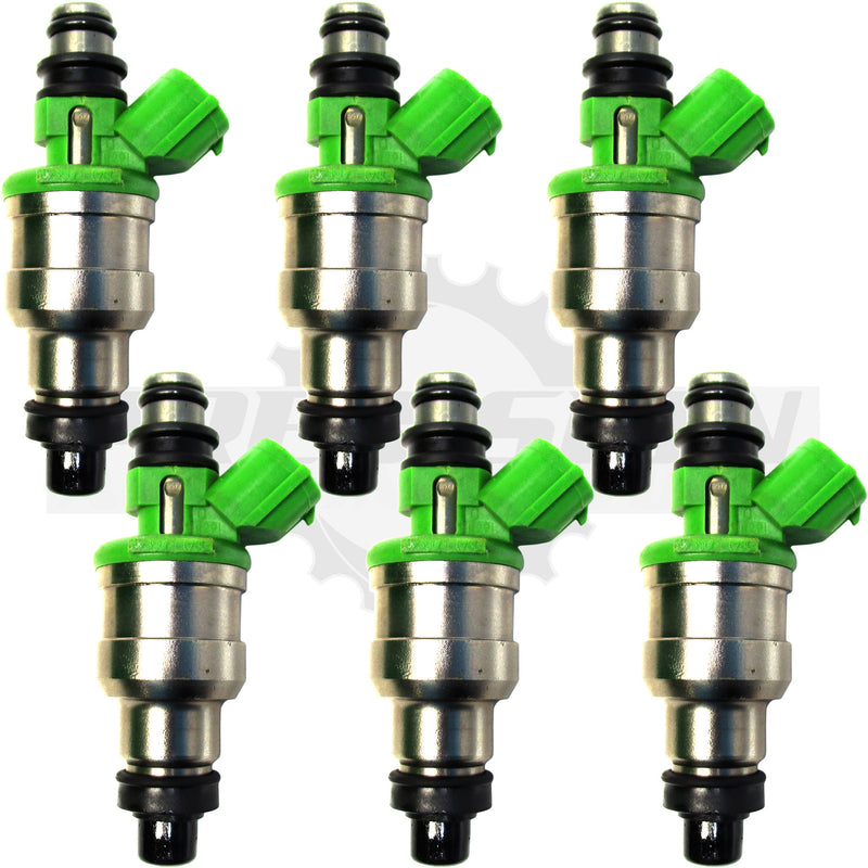 Set of 6 Rebuilt 1989-1998 Genuine OEM Mazda JE15-13-250 Denso 195500-1980 MPV 3.0L Fuel Injectors