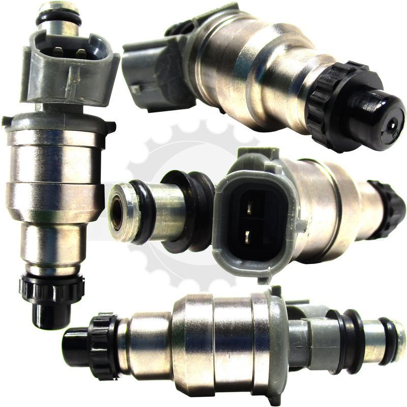 Set of 4 Rebuilt 1990-1995 Genuine OEM Mazda Kia Daihatsu JF07-13-250 Denso 195500-2040 1.6L 1.8L Fuel Injectors