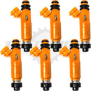 Set of 6 Rebuilt 1998-2004 Genuine OEM Mitsubishi MD337900 Denso 195500-3300 3.5L SOHC V6 Montero Fuel Injectors