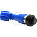 Close-up of nozzle tip on Toyota 23250-0D050 OEM fuel injector