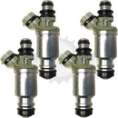 Set of 4 Rebuilt 1989-1993 Genuine Toyota 23250-16120 1.6L I4 DOHC Geo 195500-5340 Denso Fuel Injectors