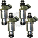 Set of 4 Rebuilt 1989-1993 Genuine Toyota 23250-16120 1.6L I4 DOHC Geo 195500-5340 Denso Fuel Injectors