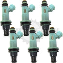 Set of 6 Rebuilt 1998-2005 Genuine Toyota Lexus 23250-46090 Denso 195500-3320 3.0L V6 2JZ-GE Fuel Injectors