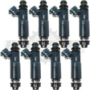 Set of 8 Rebuilt 1998-2005 Genuine OEM Toyota Lexus 23250-50040 Denso 195500-3420 4.7L 2UZ-FE DOHC V8 Fuel Injectors
