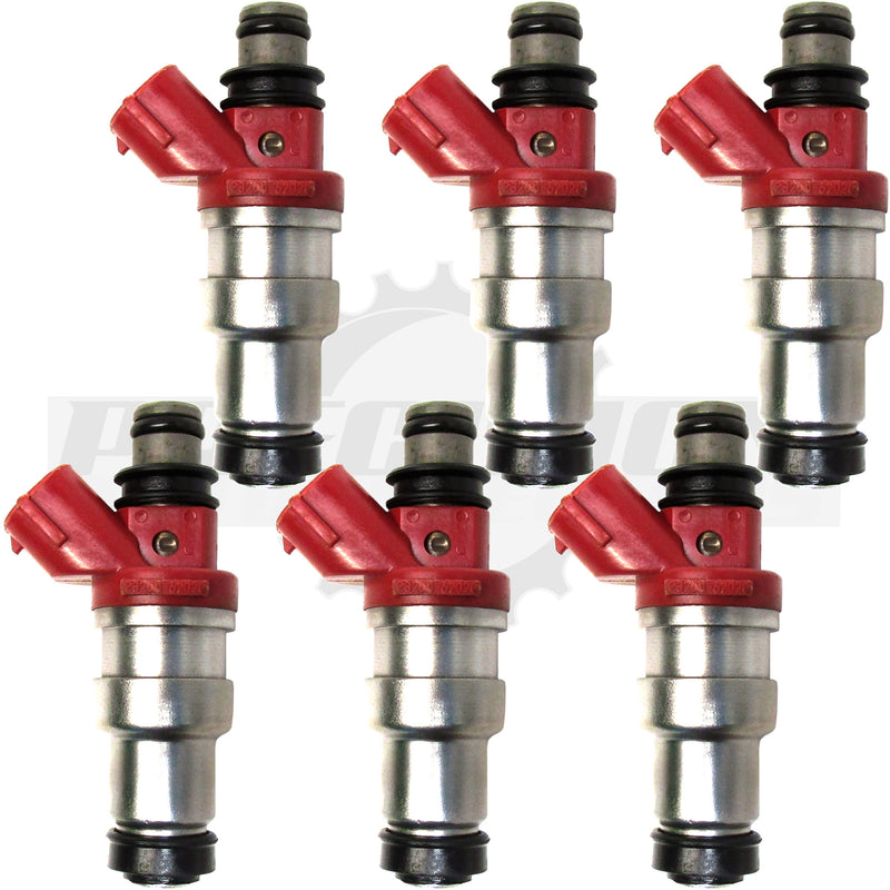 Set of 6 Rebuilt 1988-1991 Genuine OEM Toyota Lexus 23250-62020 23209-62020 Denso 2.5L DOHC 2VZ-FE V6 Fuel Injectors