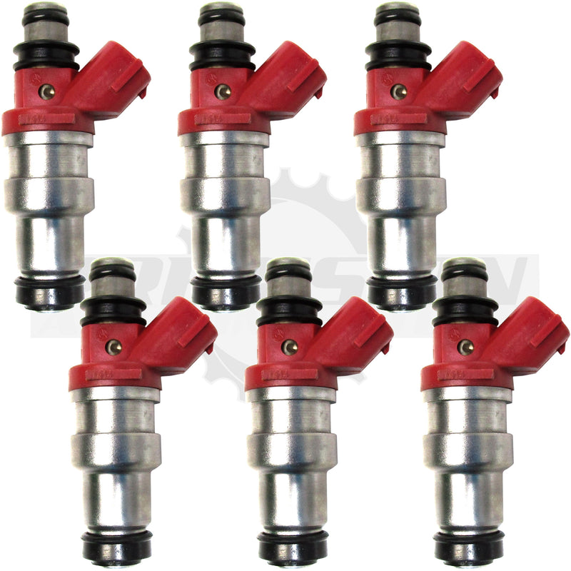 Set of 6 Rebuilt 1988-1991 Genuine OEM Toyota Lexus 23250-62020 23209-62020 Denso 2.5L DOHC 2VZ-FE V6 Fuel Injectors