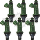 Set of 6 Rebuilt 2001-2004 Genuine Subaru Outback 16611-AA340 Denso 195500-3400 3.0L H6 DOHC Fuel Injectors EZ30D MK I