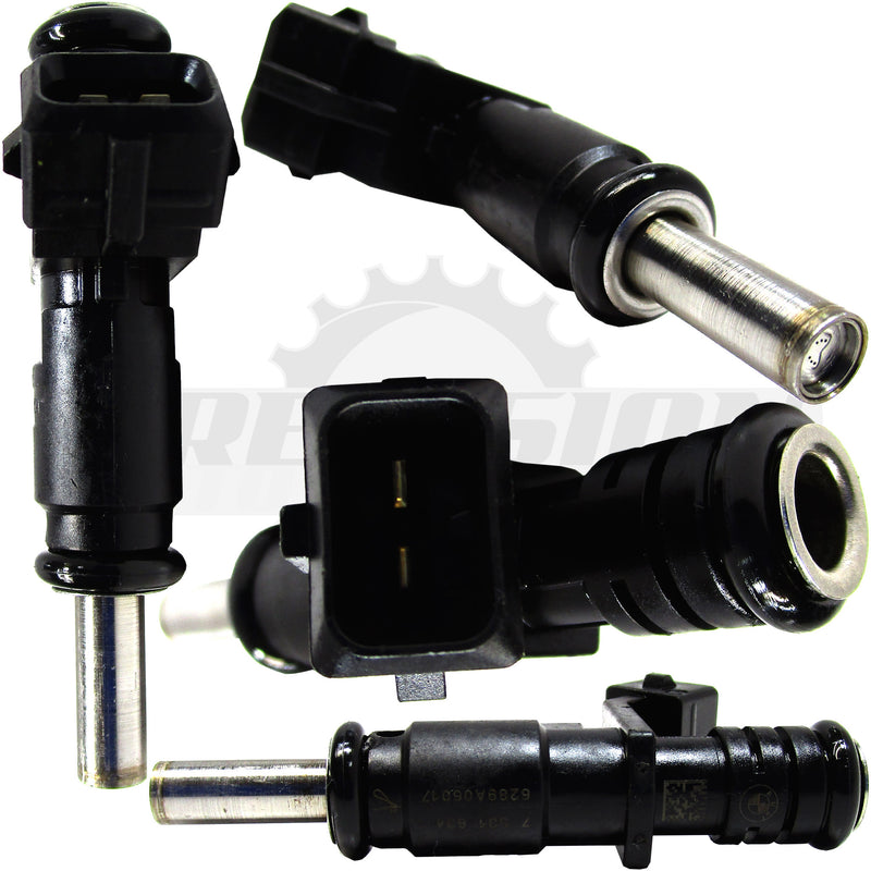 Close views of genuine BMW Siemens N52 fuel injector 13537531634 and 7531634