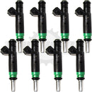 Set of 8 Rebuilt 2004-2010 Genuine BMW 13-64-7-525-721 Siemens 7525721 4.4L 4.8L V8 Fuel Injectors Injection Valve