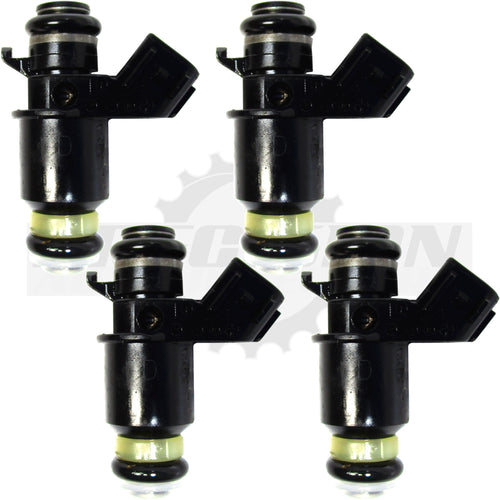 Set of four rebuilt Honda Civic EX 16450-PLD-003 Keihin fuel injectors