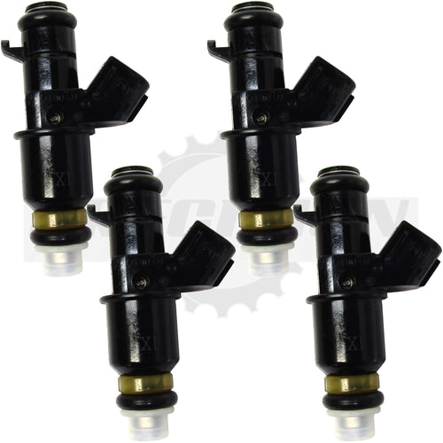 Set of four rebuilt Honda Civic 16450-RNA-A01 Keihin fuel injectors