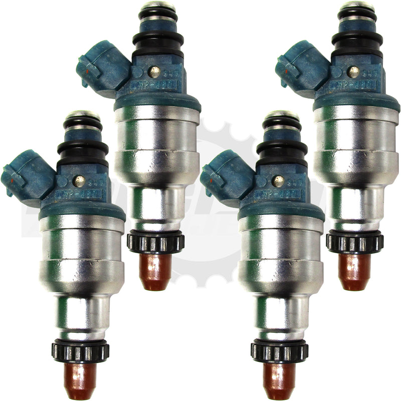 Set of 4 Rebuilt Genuine Ford Mazda INP-480 1993-1997 2.0L DOHC 626 MX-6 Probe Nikki Fuel Injectors