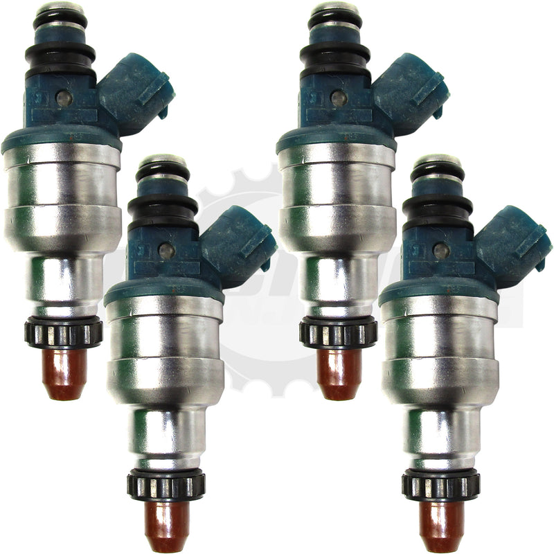 Set of 4 Rebuilt Genuine Ford Mazda INP-480 1993-1997 2.0L DOHC 626 MX-6 Probe Nikki Fuel Injectors