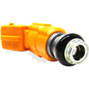 Close-up of Bosch 0280155746 fuel injector nozzle showing 4-hole spray tip for improved atomization