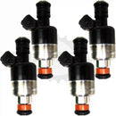 Set of four rebuilt Rochester 17091654 fuel injectors for 1996-1998 GM 2.4L DOHC engines