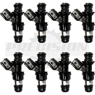 Set of eight rebuilt Delphi 12580681 Hummer H2 H3 and H3T fuel injectors