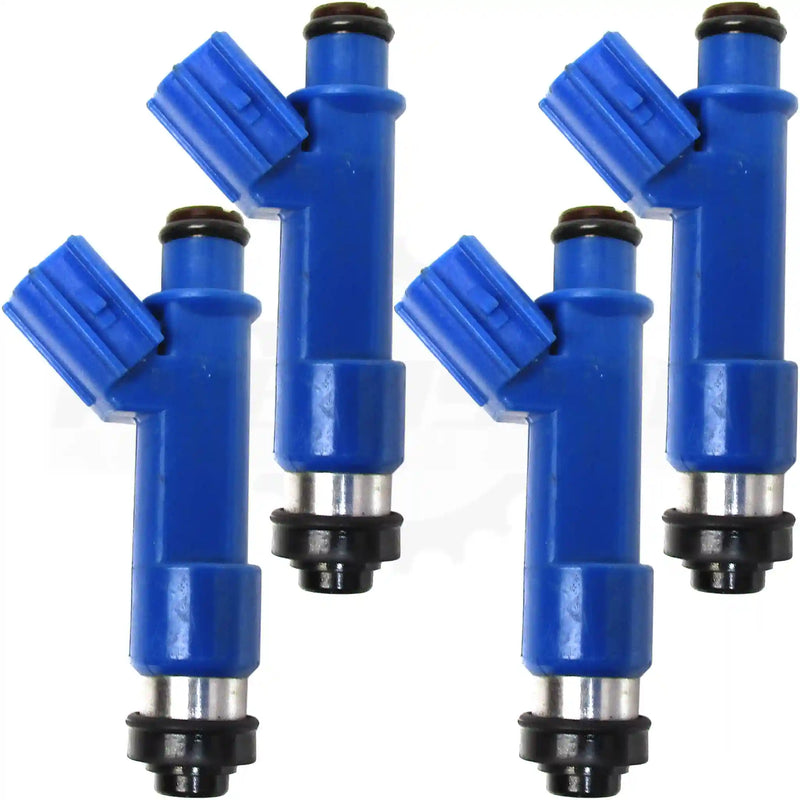 Pack of four 23250-0D050 Toyota fuel injectors professionally rebuilt and flow tested