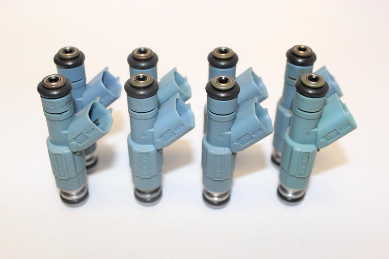 Set of 8 Rebuilt Bosch Fuel Injectors for 2002 - 2009 Mercury Marine MerCruiser 5.0L MPI Inboard Engines